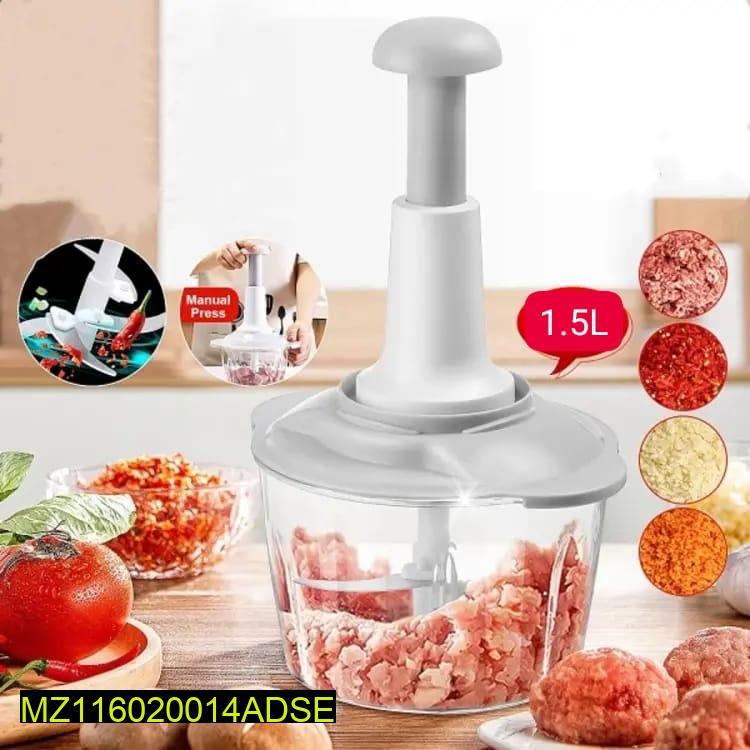 1.5L Manual Food Chopper – Effortless Vegetable Cutting