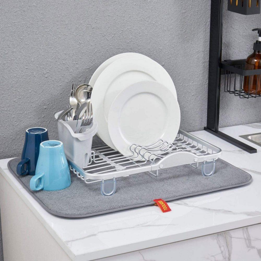 Durable Silicone Rubber Dish Drying Rack.