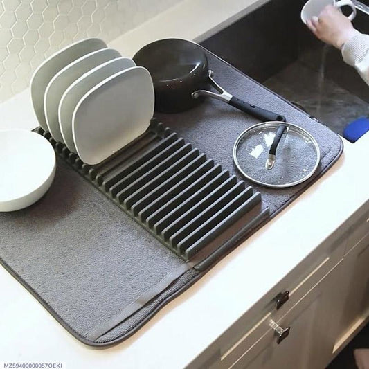 Durable Silicone Rubber Dish Drying Rack.