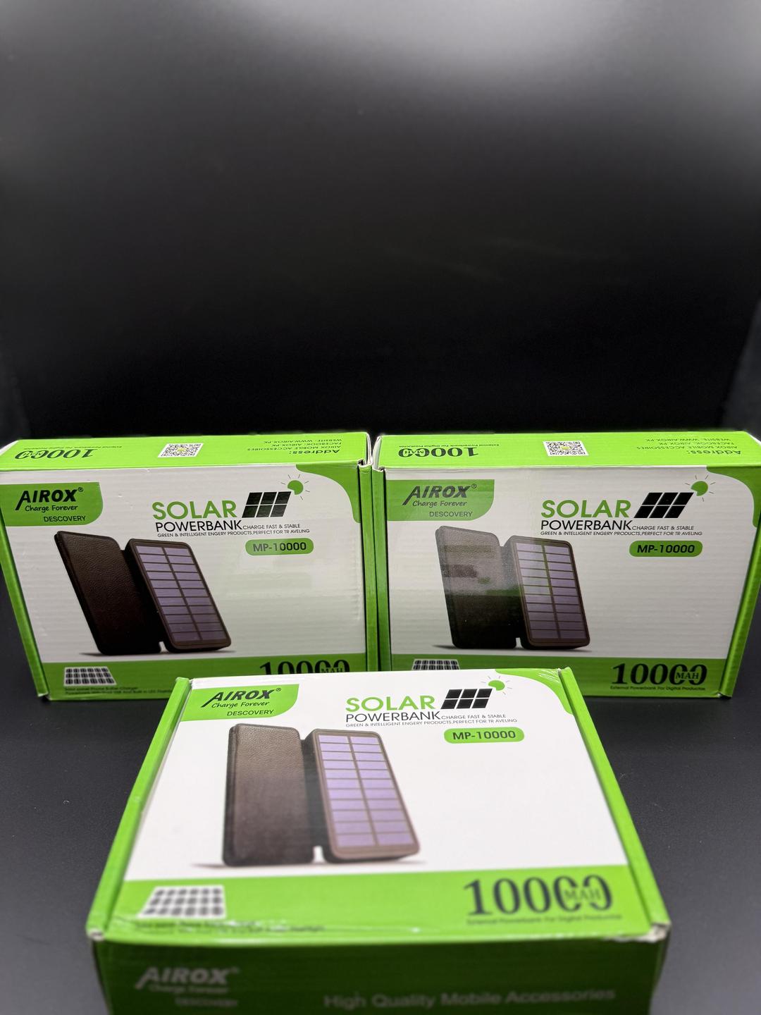 10000 mAh Compact Solar Power Bank.